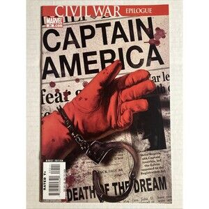 Captain America: Civil War Epilogue No. 25 (2007) Marvel Comic Book